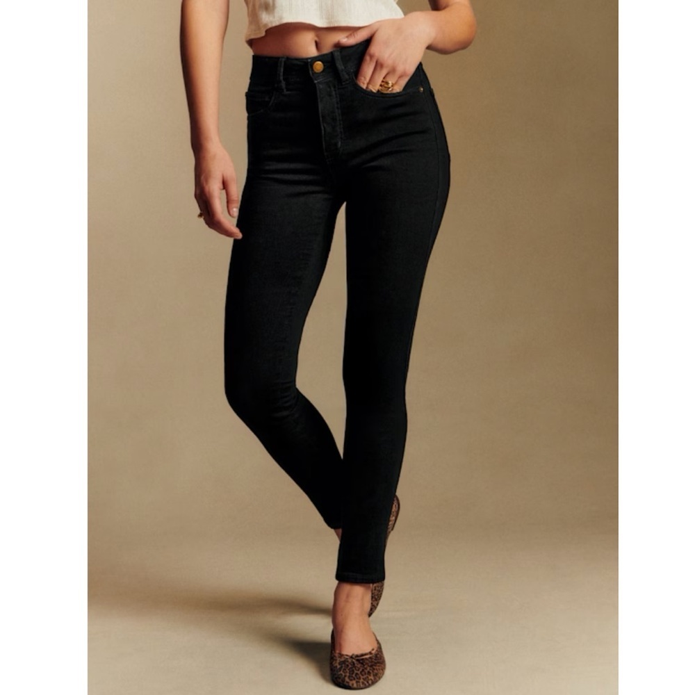 Sezane Slim Parfait Jeans Black Size 27